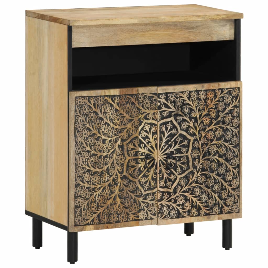 Credenza 60x33x75 cm in Legno Massello di Mango - homemem39