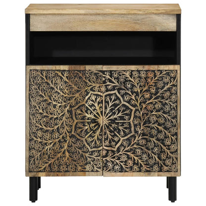 Credenza 60x33x75 cm in Legno Massello di Mango