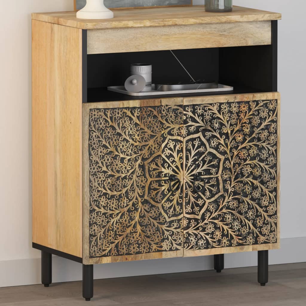 Credenza 60x33x75 cm in Legno Massello di Mango - homemem39