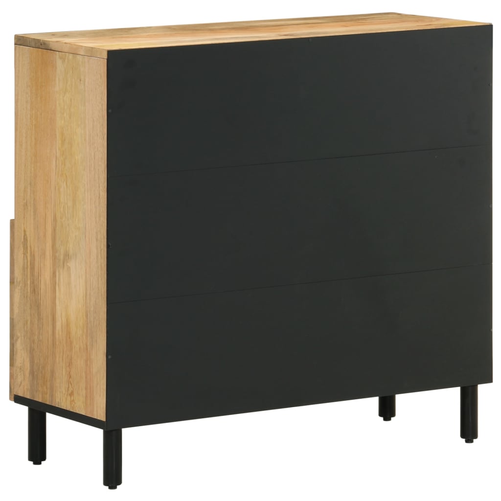 Credenza 80x33x75 cm in Legno Massello di Mango - homemem39