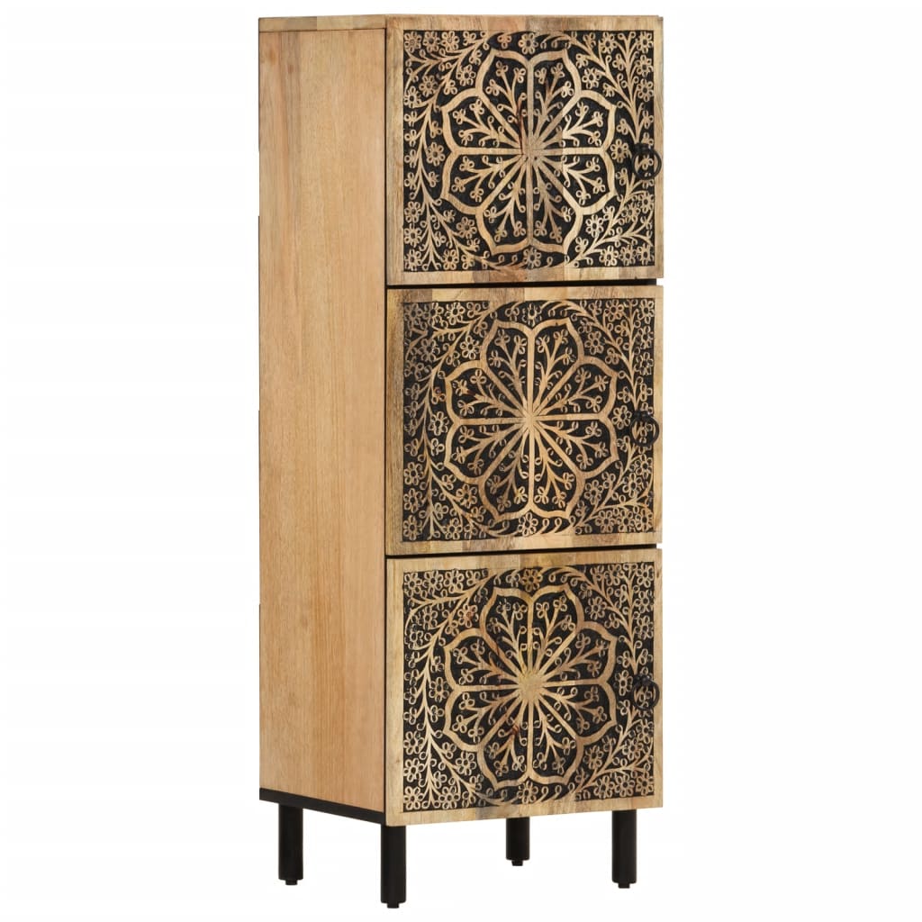 Credenza 40x33x110 cm in Legno Massello di Mango - homemem39