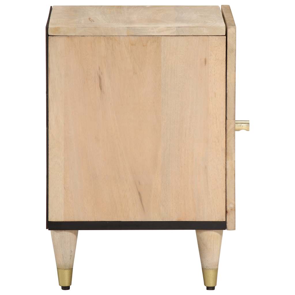 Comodini 2pz 40x33x46 cm in Legno Massello di Mango | homemem39
