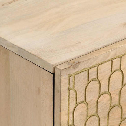 Comodini 2pz 40x33x46 cm in Legno Massello di Mango | homemem39
