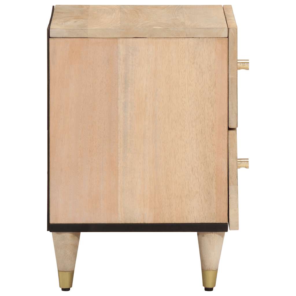 Comodini 2pz 40x33x46 cm in Legno Massello di Mango | homemem39