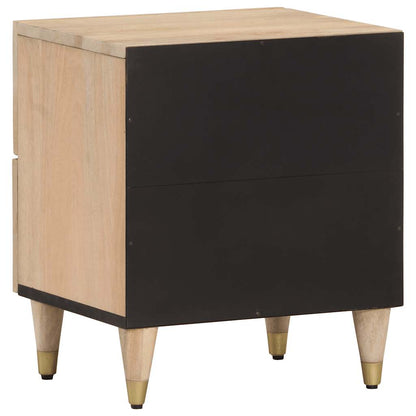 Comodini 2pz 40x33x46 cm in Legno Massello di Mango | homemem39
