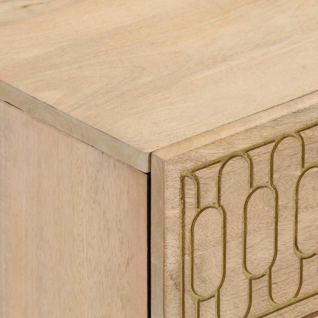 Comodini 2pz 40x33x46 cm in Legno Massello di Mango | homemem39