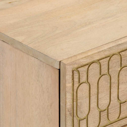 Comodini 2pz 40x33x46 cm in Legno Massello di Mango | homemem39