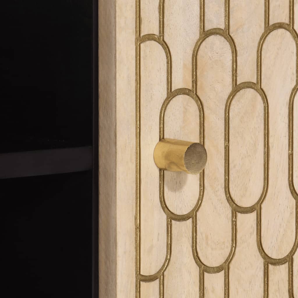 Mobile Porta TV 105x33x46cm in Legno Massello di Mango - homemem39