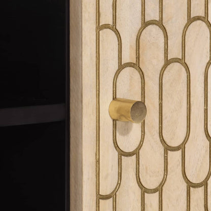 Mobile Porta TV 105x33x46cm in Legno Massello di Mango - homemem39