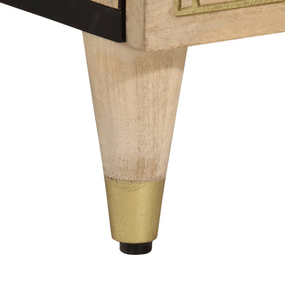 Mobile Porta TV 105x33x46cm in Legno Massello di Mango - homemem39