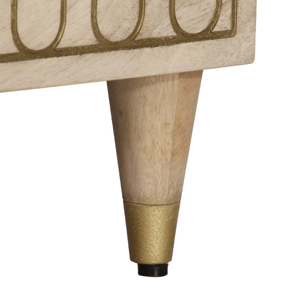 Mobile Porta TV 70x33x46 cm in Legno Massello di Mango - homemem39