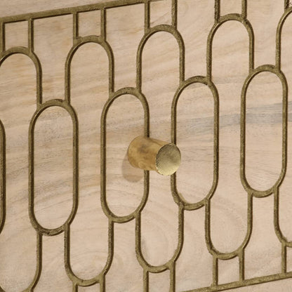 Credenza 60x33x75 cm in Legno Massello di Mango - homemem39