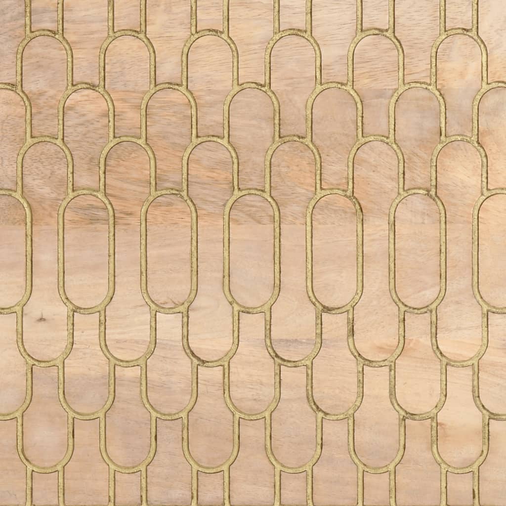 Tavolino da Salotto 80x50x40 cm Legno Massello di Mango | homemem39