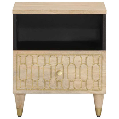 Comodini 2pz 40x33x46 cm in Legno Massello di Mango | homemem39