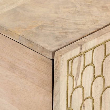 Tavolino da Salotto 100x54x40 cm in Legno Massello di Mango | homemem39