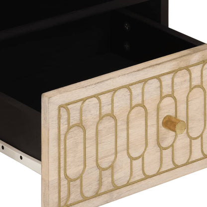 Tavolino da Salotto 80x54x40 cm in Legno Massello di Mango | homemem39