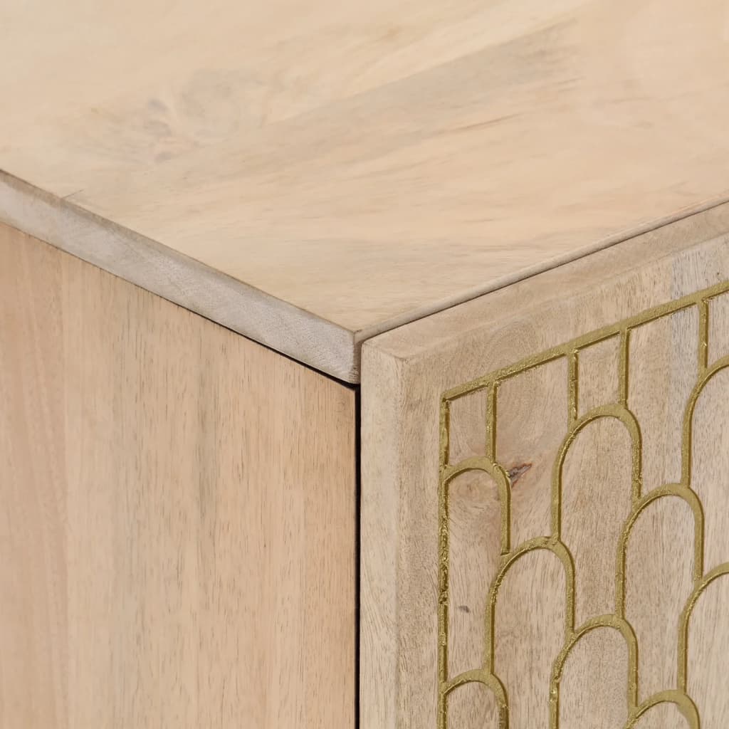 Mobile Porta TV 80x31x46 cm in Legno Massello di Mango - homemem39