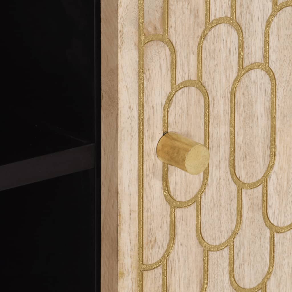 Mobile Porta TV 80x31x46 cm in Legno Massello di Mango - homemem39