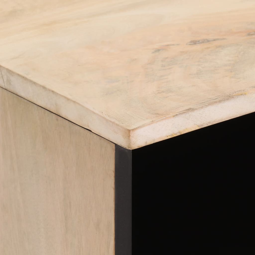 Mobile Porta TV 80x33x46 cm in Legno Massello di Mango - homemem39