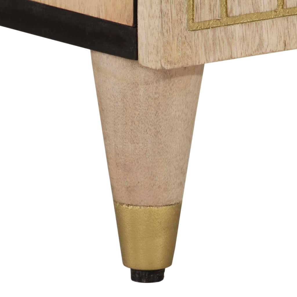 Mobile Porta TV 100x33x46 cm in Legno Massello di Mango - homemem39