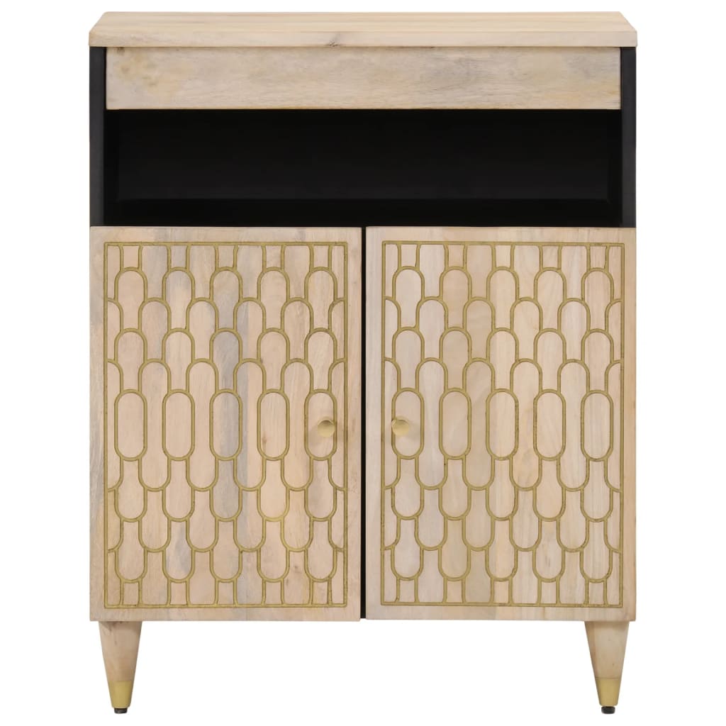 Credenza 60x33x75 cm in Legno Massello di Mango - homemem39
