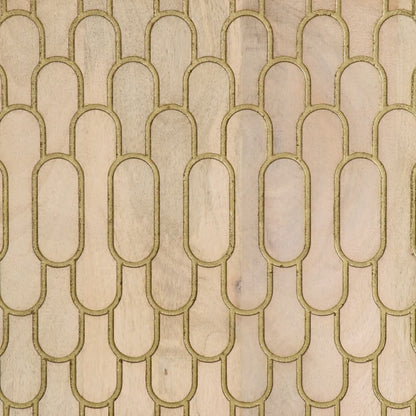 Credenza 60x33x75 cm in Legno Massello di Mango