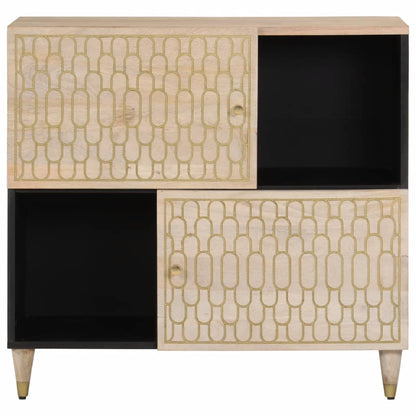 Credenza 80x33x75 cm in Legno Massello di Mango - homemem39