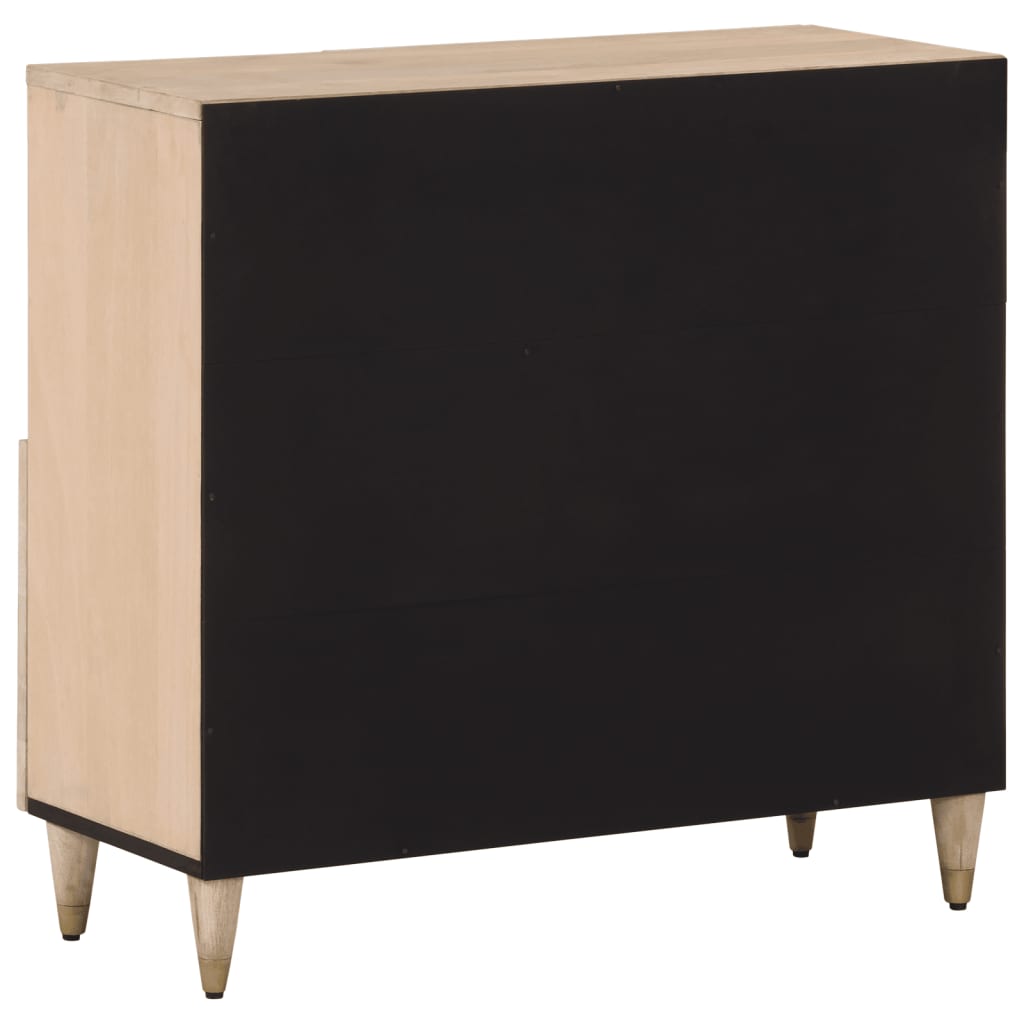 Credenza 80x33x75 cm in Legno Massello di Mango - homemem39
