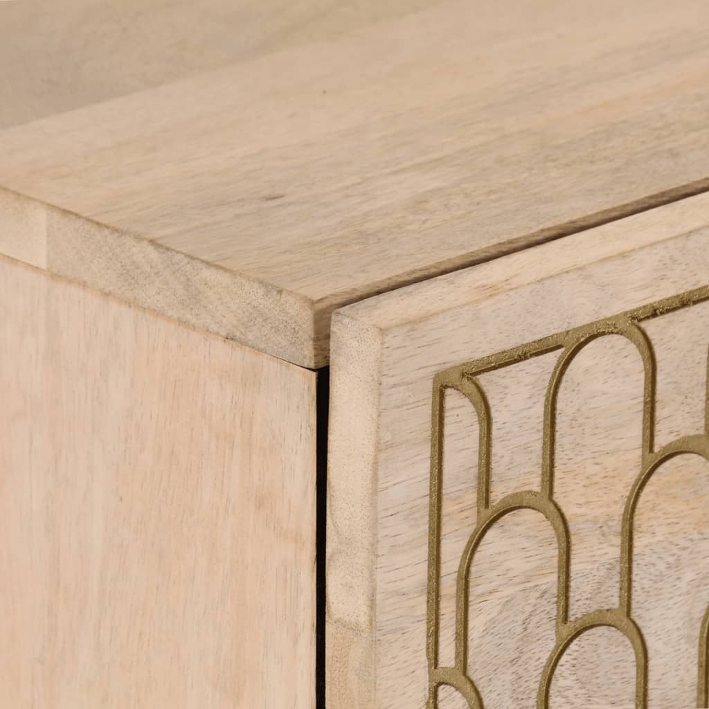 Credenza 80x33x75 cm in Legno Massello di Mango - homemem39