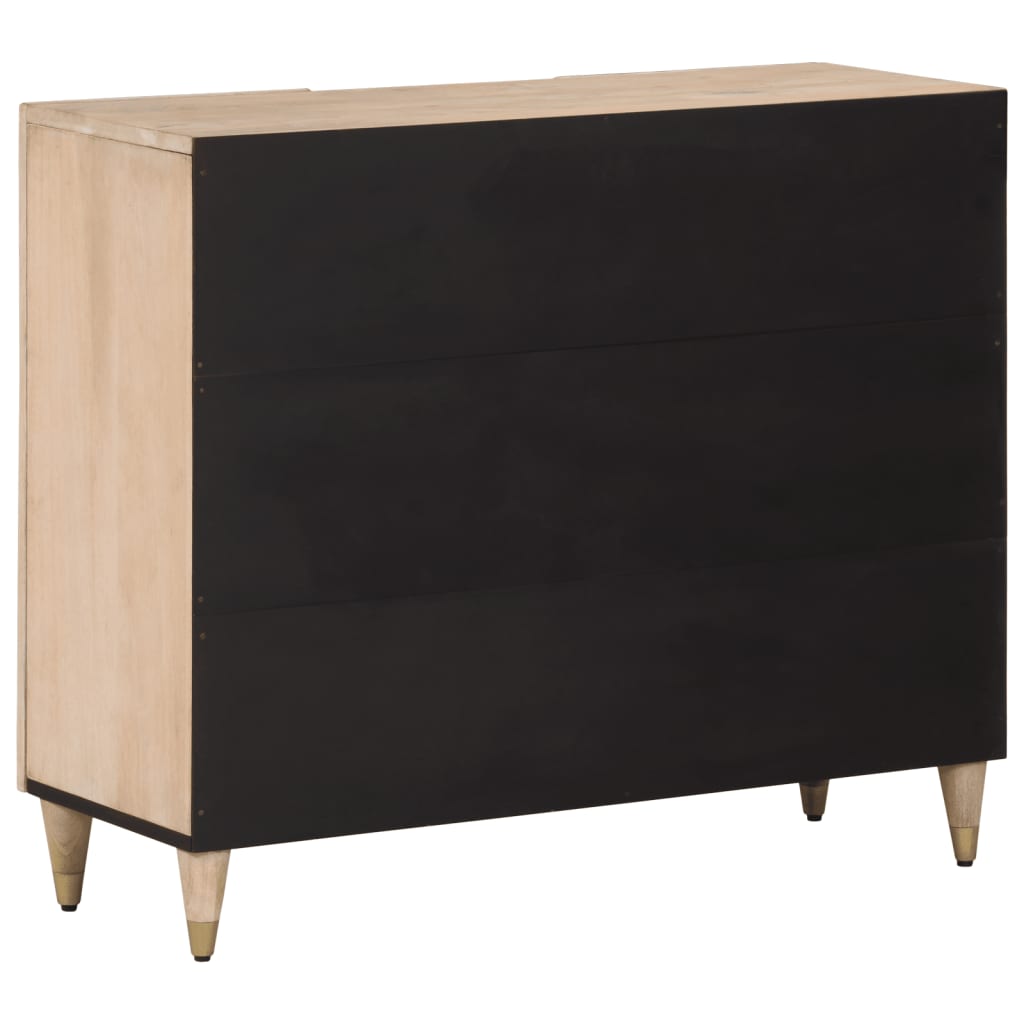 Credenza 90x33x75 cm in Legno Massello di Mango - homemem39