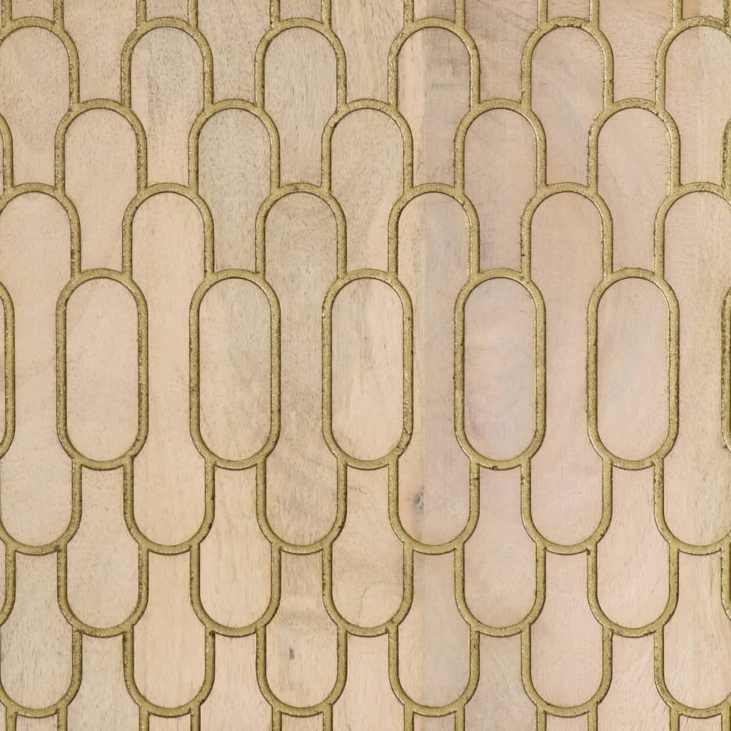 Credenza 90x33x75 cm in Legno Massello di Mango - homemem39