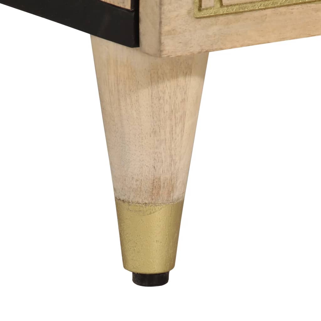 Credenza 90x33x75 cm in Legno Massello di Mango - homemem39