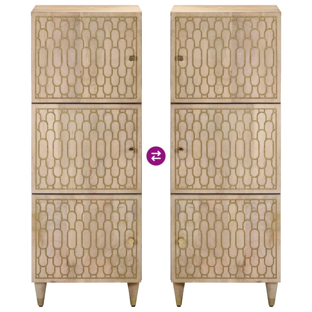 Credenza 40x33x110 cm in Legno Massello di Mango