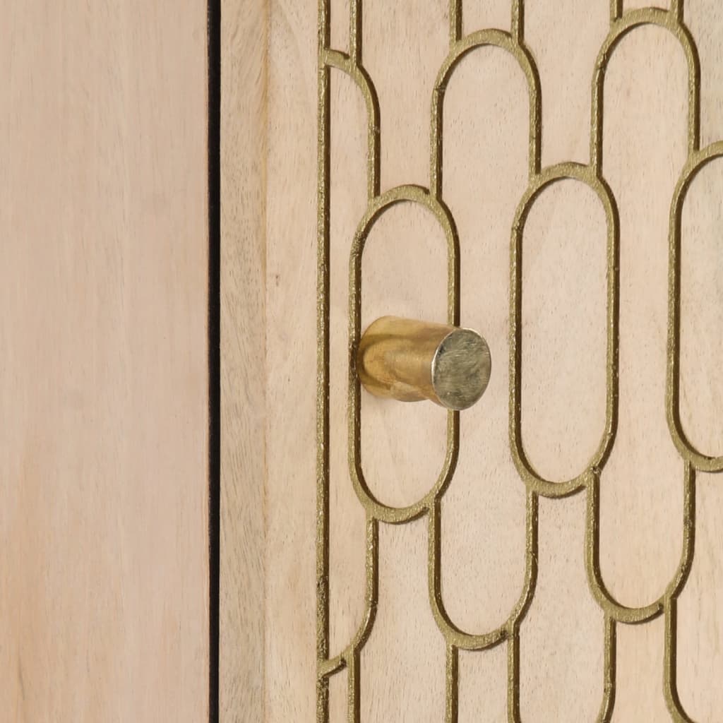 Credenza 40x33x110 cm in Legno Massello di Mango