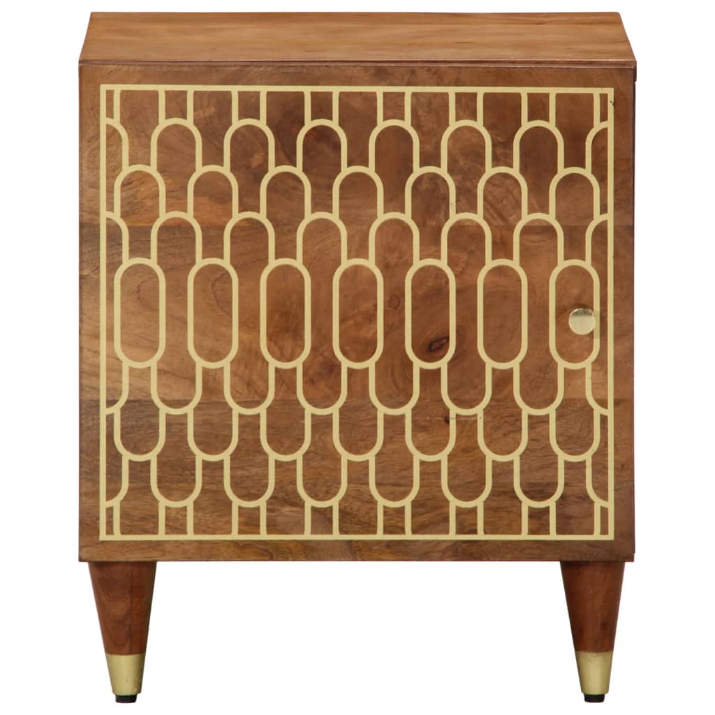 Comodini 2pz 40x33x46 cm in Legno Massello di Mango | homemem39