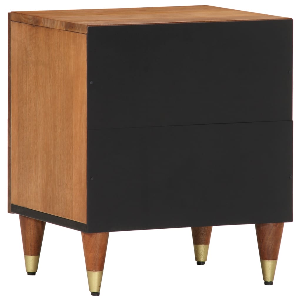 Comodini 2pz 40x33x46 cm in Legno Massello di Mango | homemem39