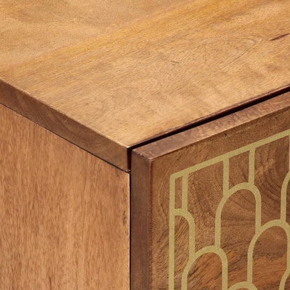 Comodini 2pz 40x33x46 cm in Legno Massello di Mango | homemem39