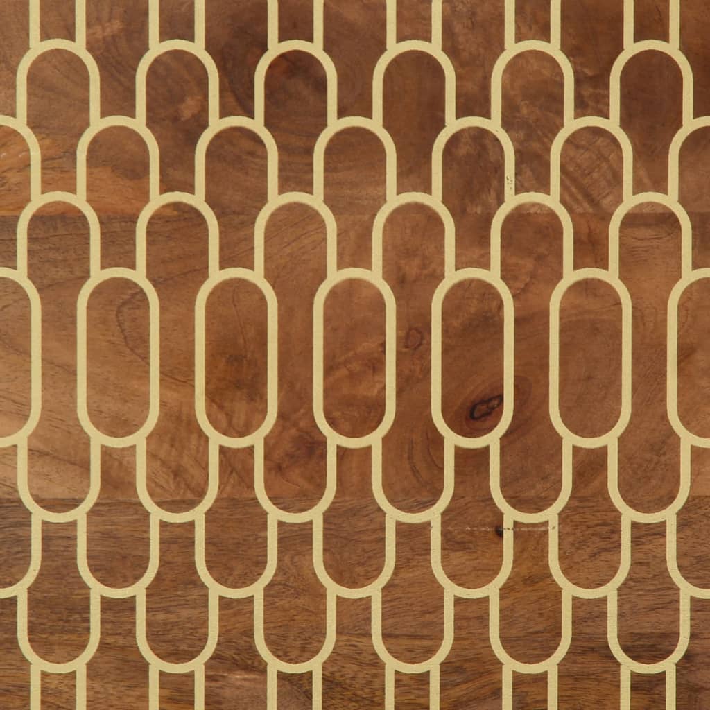 Mobile Porta TV 70x33x46 cm in Legno Massello di Mango - homemem39