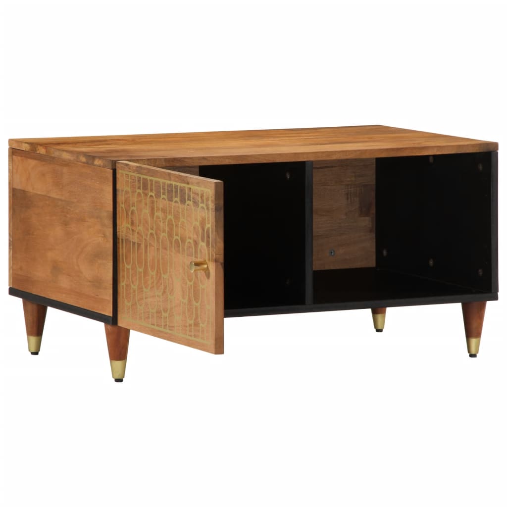 Tavolino da Salotto 80x50x40 cm Legno Massello di Mango | homemem39