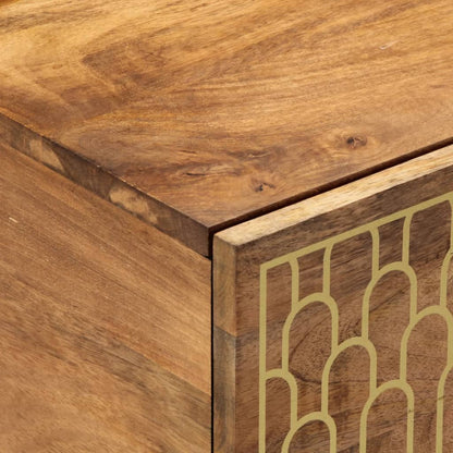 Tavolino da Salotto 80x50x40 cm Legno Massello di Mango | homemem39
