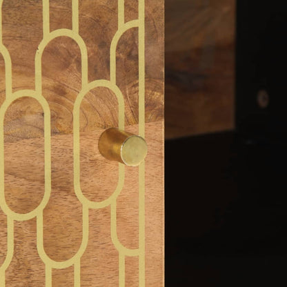 Tavolino da Salotto 80x50x40 cm Legno Massello di Mango | homemem39