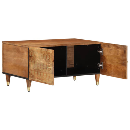 Tavolino da Salotto 80x50x40 cm Legno Massello di Mango | homemem39
