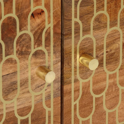 Tavolino da Salotto 80x50x40 cm Legno Massello di Mango | homemem39