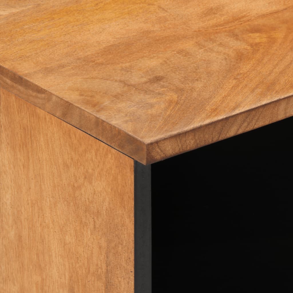 Comodini 2pz 40x33x46 cm in Legno Massello di Mango - homemem39