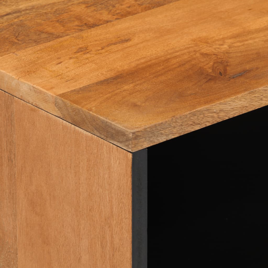 Comodino 50x33x62 cm in Legno Massello di Mango - homemem39