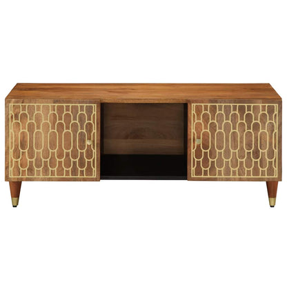 Tavolino da Salotto 100x54x40 cm in Legno Massello di Mango | homemem39