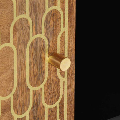 Tavolino da Salotto 100x54x40 cm in Legno Massello di Mango | homemem39