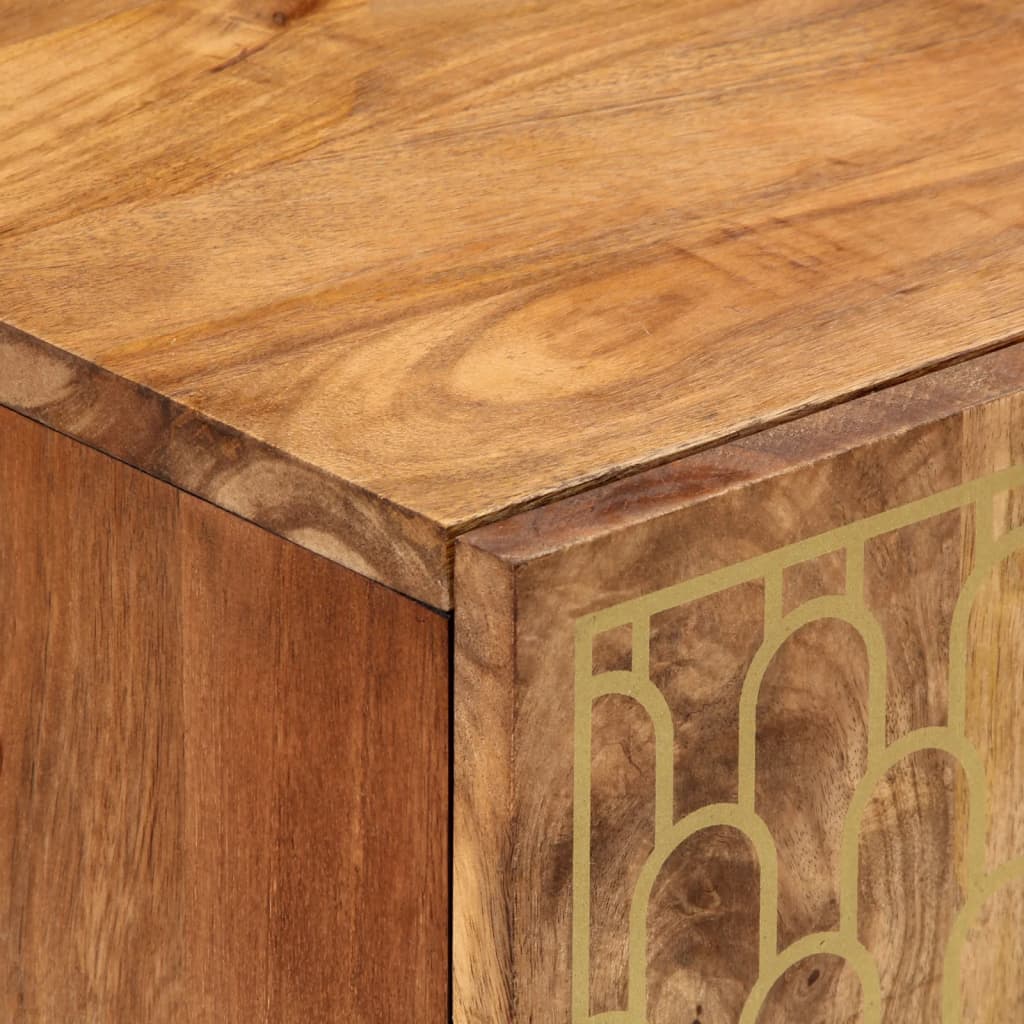 Mobile Lavabo da Bagno 62x33x58cm in Legno Massello di Mango