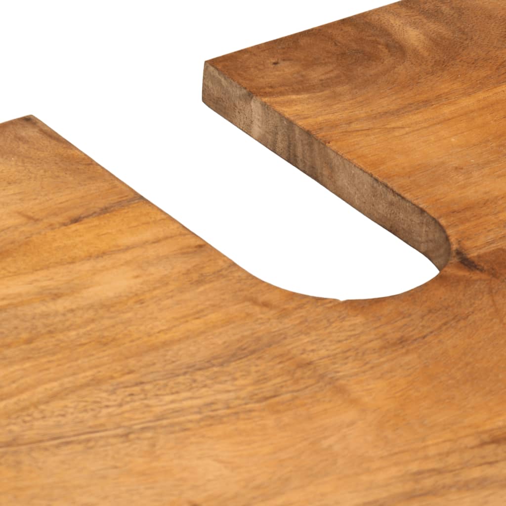 Mobile Lavabo da Bagno 62x33x58cm in Legno Massello di Mango