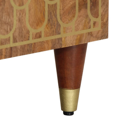 Mobile Lavabo da Bagno 62x33x58cm in Legno Massello di Mango